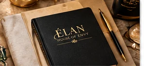 Elegant journal and gold pen