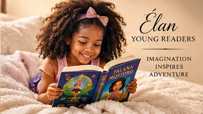 Child reading a mystery adventure story in a cozy setting